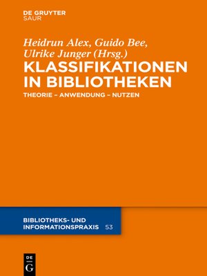cover image of Klassifikationen in Bibliotheken